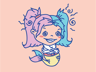 Insane Mermaid Vector Illustration