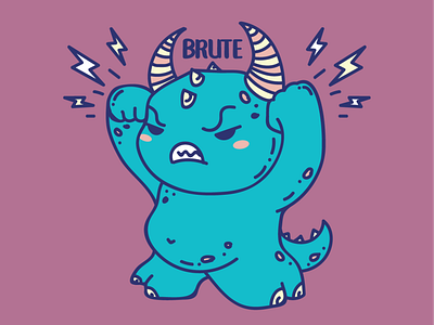 Brute Monster Vector Illustration