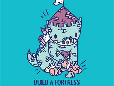 Fortress Monster Vector Illustration character design fortress fortress monster graphic design illustration monster vector