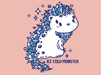 Frozen Monster Vector Illustration