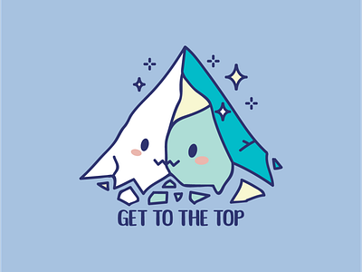 Apex Monster Vector Illustration apex character design graphic design icy top illustration monster top top of a mountain vector