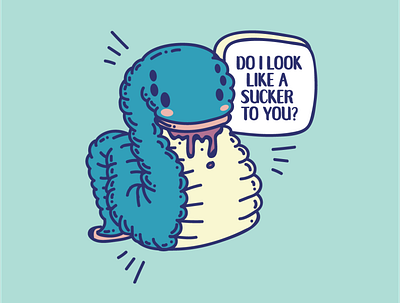 Leech Monster Vector Illustration character design graphic design illustration leech leech monster monster vector vector leech