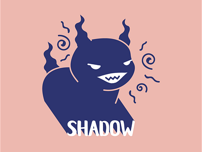 Shadow Monster Vector Illustration