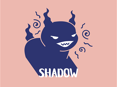 Shadow Monster Vector Illustration