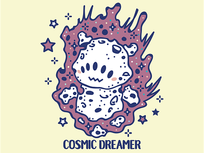 Cosmic Monster Vector Illustration