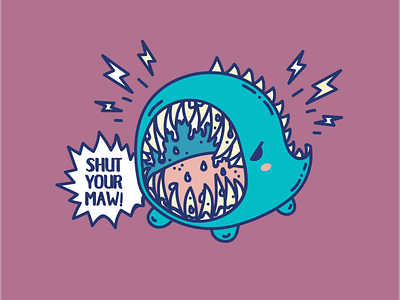 Maw Monster Vector Illustration