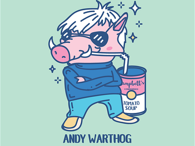 Andy Warthog Vector Illustration