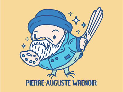 Pierre-Auguste Wrenoir Vector Illustration