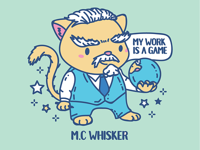 M.C. Whisker Vector Illustration