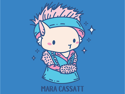 Mara Cassatt Vector Illustration