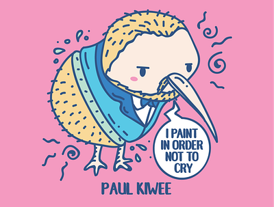 Paul Kiwee Vector Illustration animal pun artist animal artist animal pun artist pun artsy animal character design funny artist graphic design illustration kiwi artist kiwi pun paul kiwee paul klee paul klee animal paul klee animal pun punny artist punny artist animal vector