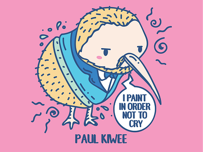 Paul Kiwee Vector Illustration animal pun artist animal artist animal pun artist pun artsy animal character design funny artist graphic design illustration kiwi artist kiwi pun paul kiwee paul klee paul klee animal paul klee animal pun punny artist punny artist animal vector