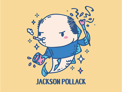 Jackson Pollack Vector Illustration