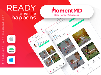 MomenMD medical app 2020 android app design ios ios app design medical mobileapp repsonsive ui webapp