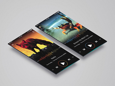 Music player concept screen apps concept ios mobile music player productivity ui ux