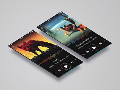 Music player concept screen