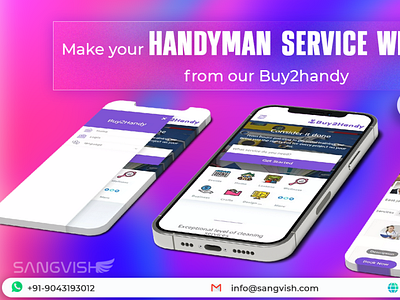 Sangvish - Handy clone script business handyclone handycloneapp handyman marketplace ondemand p2p sangvish services