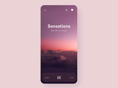 Meditation App aftereffects app concept design figma layout meditate meditation music peaceful ui uxui visual