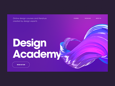 Design Academy Site - Hero banner