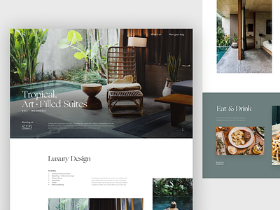 The Slow Hotel Web Design