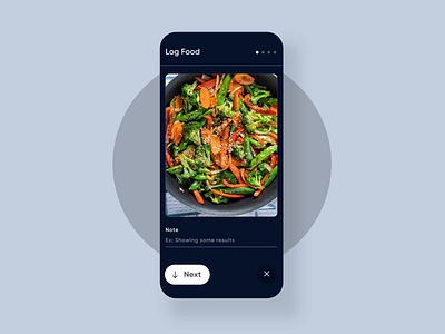 Log Food - Wellness App app concept design health health app healthcare layout log food product ui uxui visual wellness