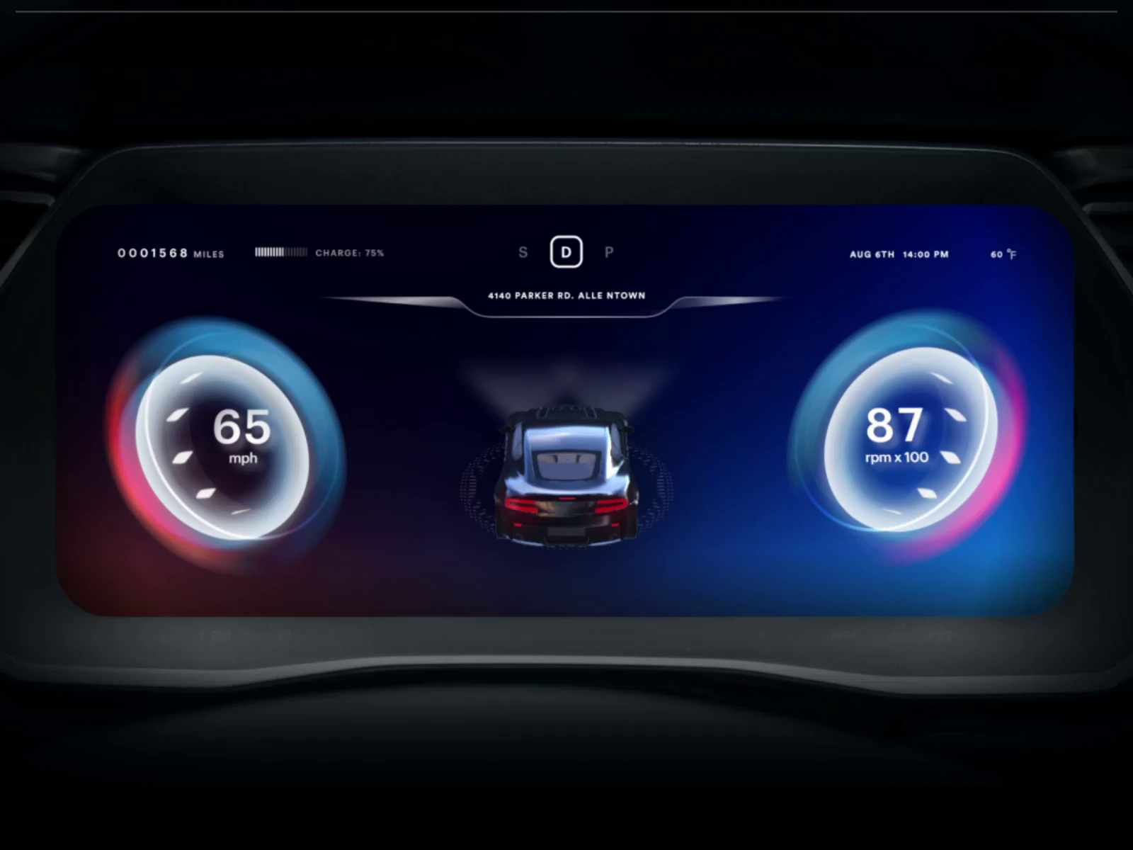 Car HMI UI by Mingg on Dribbble