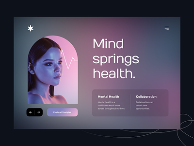 Mental Health Concept concept design layout mentalhealth product ui uxui website