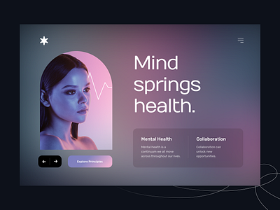 Mental Health Concept concept design layout mentalhealth product ui uxui website