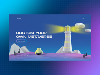 Metaverse Game Concept 3d animation concept design gamefi graphic layout metaverse motion nft ui uxui visual