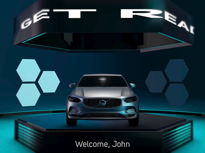 Volvo HMI Concept 3d automotive car concept design future futuristic hmi motion graphics sport sporty ui visual