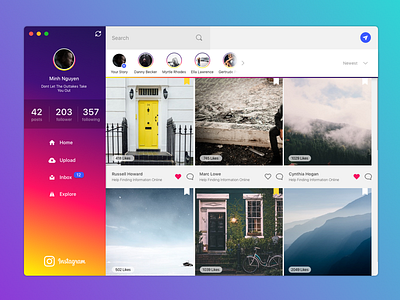 Insta Challenge app inspiration instagram uxui