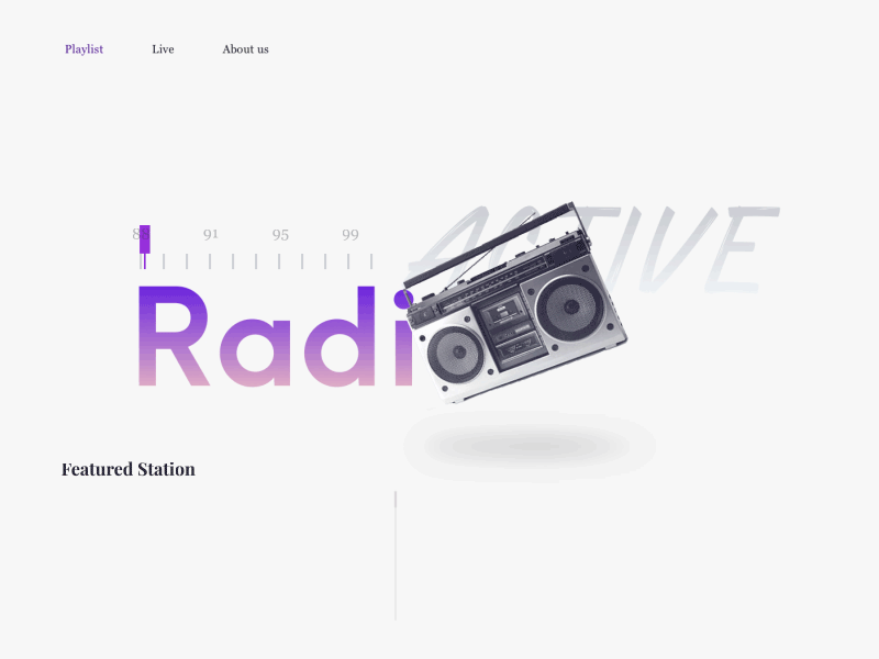 Radio Player Concept