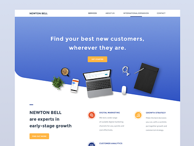 Newton Bell - Digital Marketing analytics data design digital finance marketing strategy ui ux