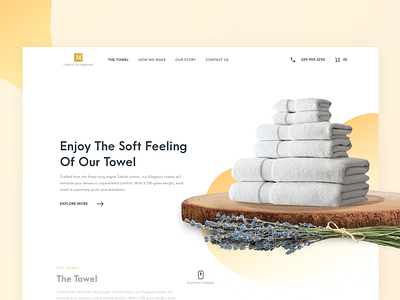 Maison Du Magnolia Towels design layout soft towel ui ux website