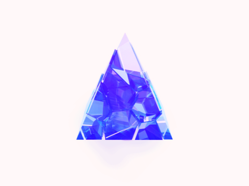Crystal Pyramid by Mingg on Dribbble