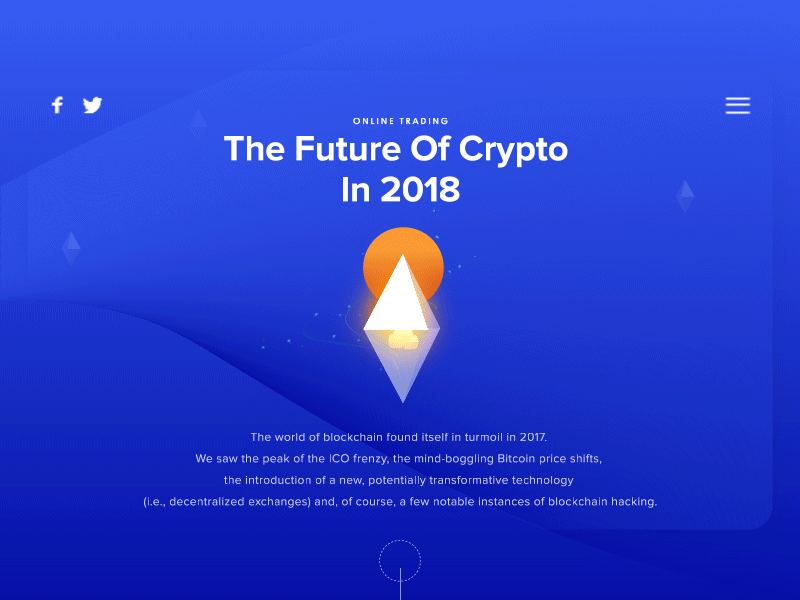 Crypto Homepage - Visual Concept 3d concept crypto design layout ui