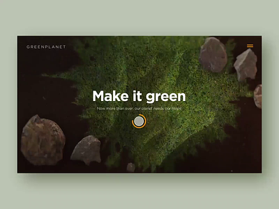 Go green - Marketing Site 3d animation bird camera concept design effect layout natural natural light photography non profit organization nonprofit photography planet plants product ui uxui visual website