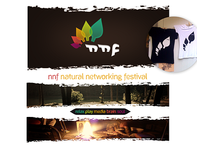 Natural Networking Festival hand drawn logo visual identity