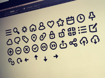 TiNY Bold: UI fundamentals apps dutchdesign iconography icons interactiondesign monograms ui