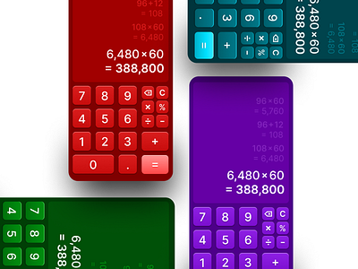 DailyUI #003 | Mobile Calculator app calculator colors dailyui design graphic design mobile ui ux