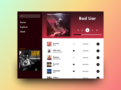 Daily UI #009 | Music Screen dailyui design graphic design illustration ui ux