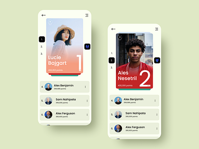 DailyUI Day 019 | Leaderboard aesthetic dailyui design graphic design inspiration leaderboard mobile ui uidesign ux