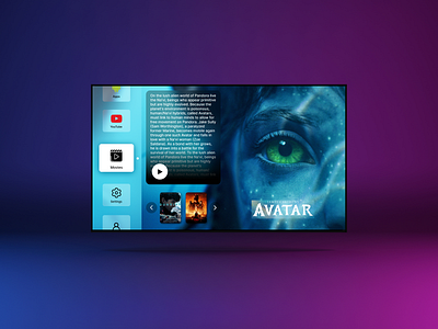 Daily UI #025 | Designing an app for TV aesthetic avatar dailyui design moody tvapp ui ux