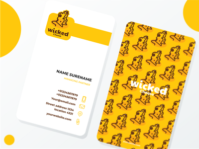 Businesscard design for wicked cheese