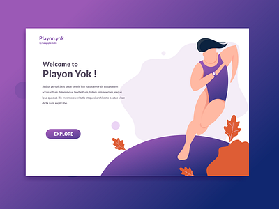 Landing page design for Play On