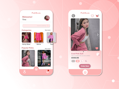 My Daily Design - PinkHouse - E-Commerce App 3d animation branding colors colours design designing e commerce figma graphic design illustration landing page logo motion graphics redesign ui uidesigns ux uxdesigns vector