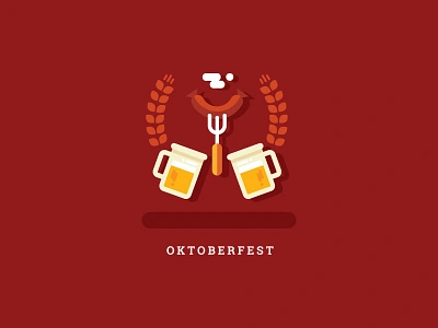 Oktoberfest Icon beer beverage celebration drink fest festival food icon oktoberfest oktoberfest celebration sausage vector