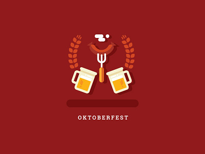 Oktoberfest Icon beer beverage celebration drink fest festival food icon oktoberfest oktoberfest celebration sausage vector