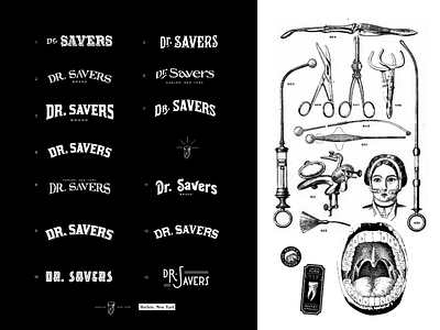 Dr. Saver's Logo Exploration apothecary brand design brand identity brand strategy branding branding design dental exploration food logo logodesign medical packaging packaging design product design vintage