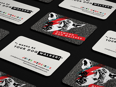 Diamond Dog Walkers Business Cards